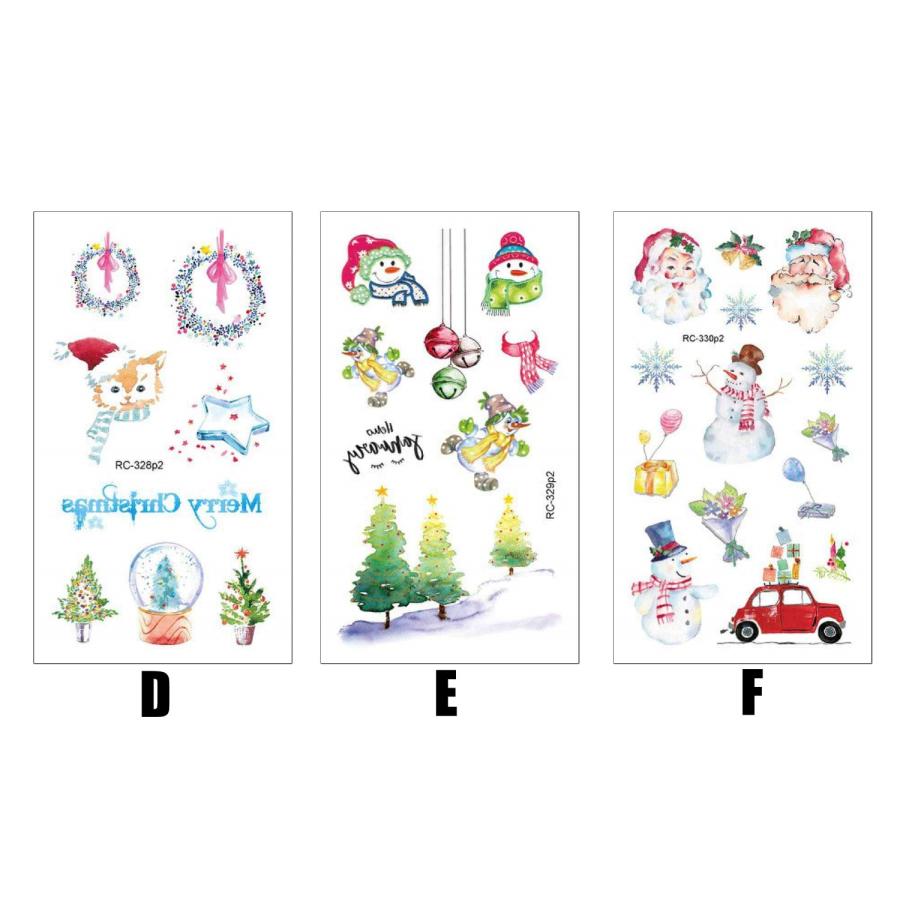 シール クリスマス 飾り タトゥーシール シール メイク キラキラ  Christmas Xmas かわいい パーティー イベント フェイス  クリスマス 子供 diy |  | 05