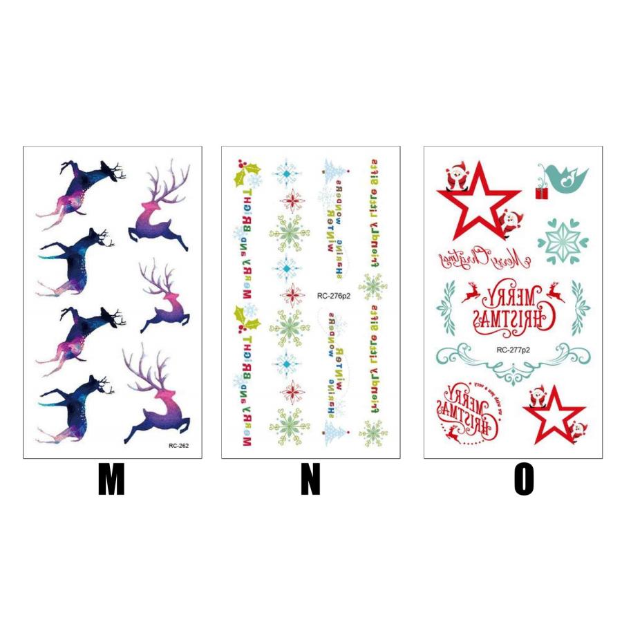 シール クリスマス 飾り タトゥーシール シール メイク キラキラ  Christmas Xmas かわいい パーティー イベント フェイス  クリスマス 子供 diy |  | 08