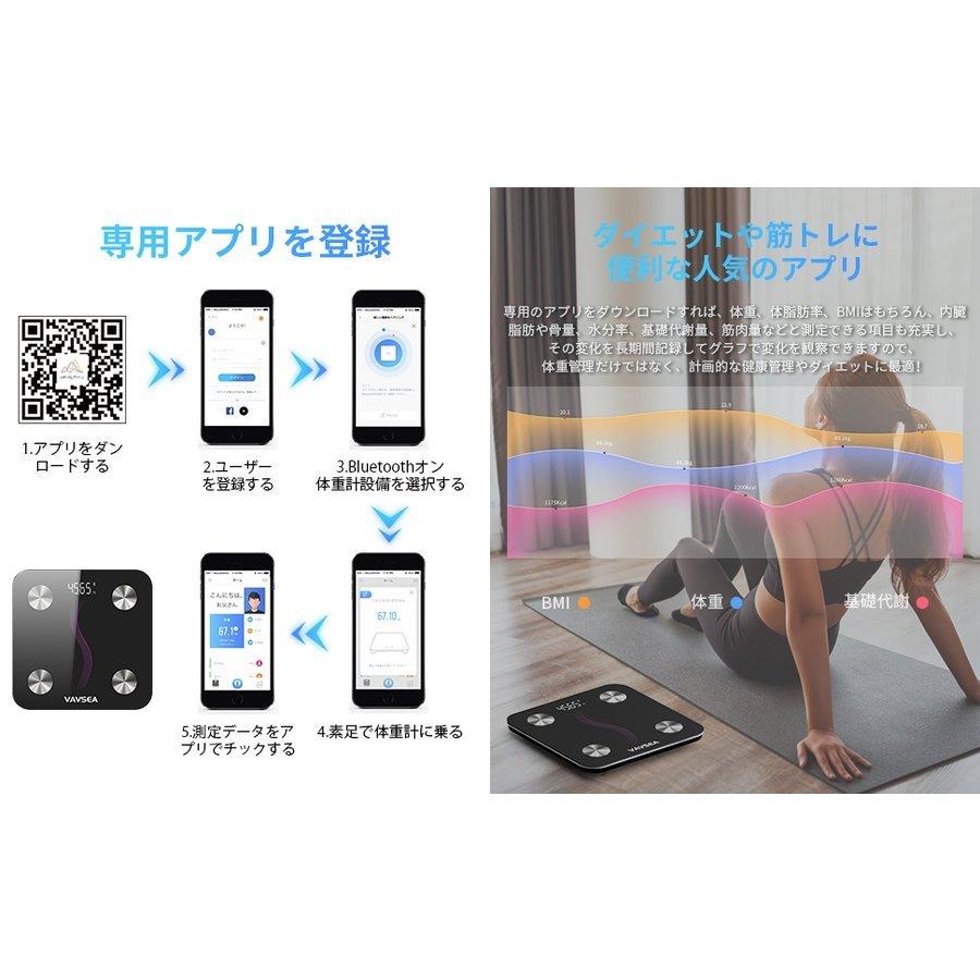 Cestovet 体重計 体組成計 Bluetooth対応 体重 体脂肪計 スマホ連動 高精度