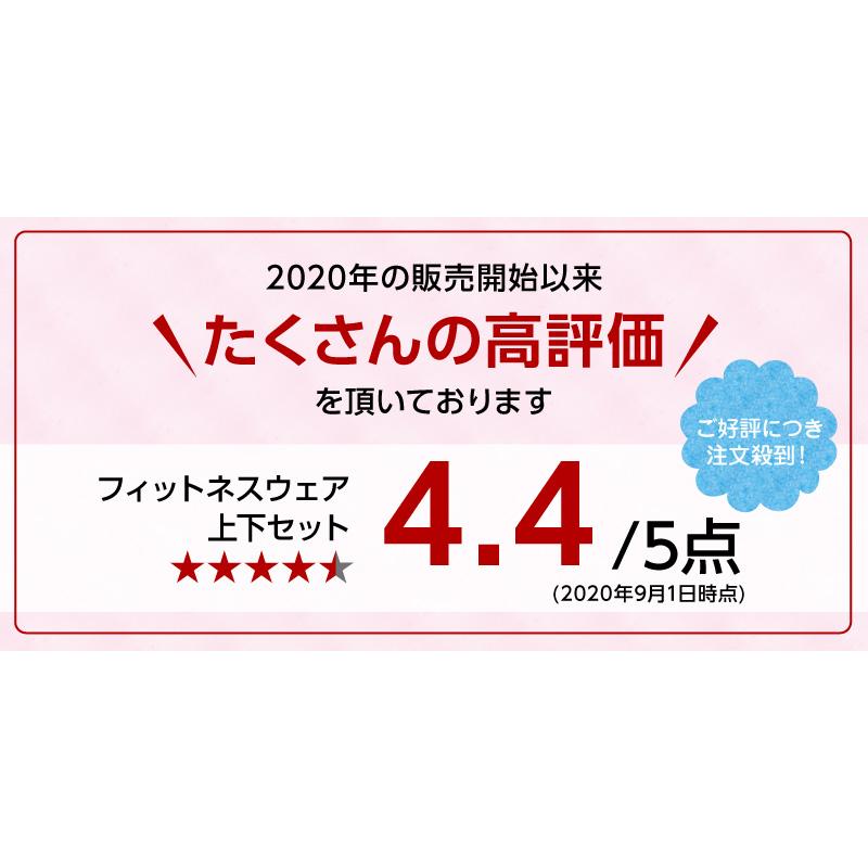 スポーツウェア レディース 上下 セット フィットネスウェア ヨガウェア トレーニングウェア ランニングウェア レギンス  ジムウェア 半袖 Tシャツ おうち |  | 09