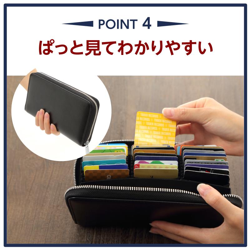 カードケース 72枚 Lサイズ RFID スキミング防止 レディース