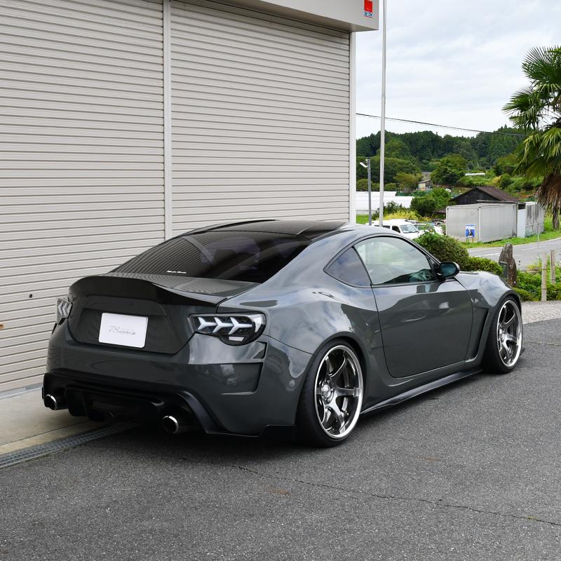 ZN6 ZC6 86 BRZ ファイバー LED テールランプ V3 ブラック / クリアー