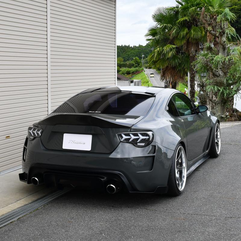 ZN6 ZC6 86 BRZ ファイバー LED テールランプ V3 ブラック / クリアー