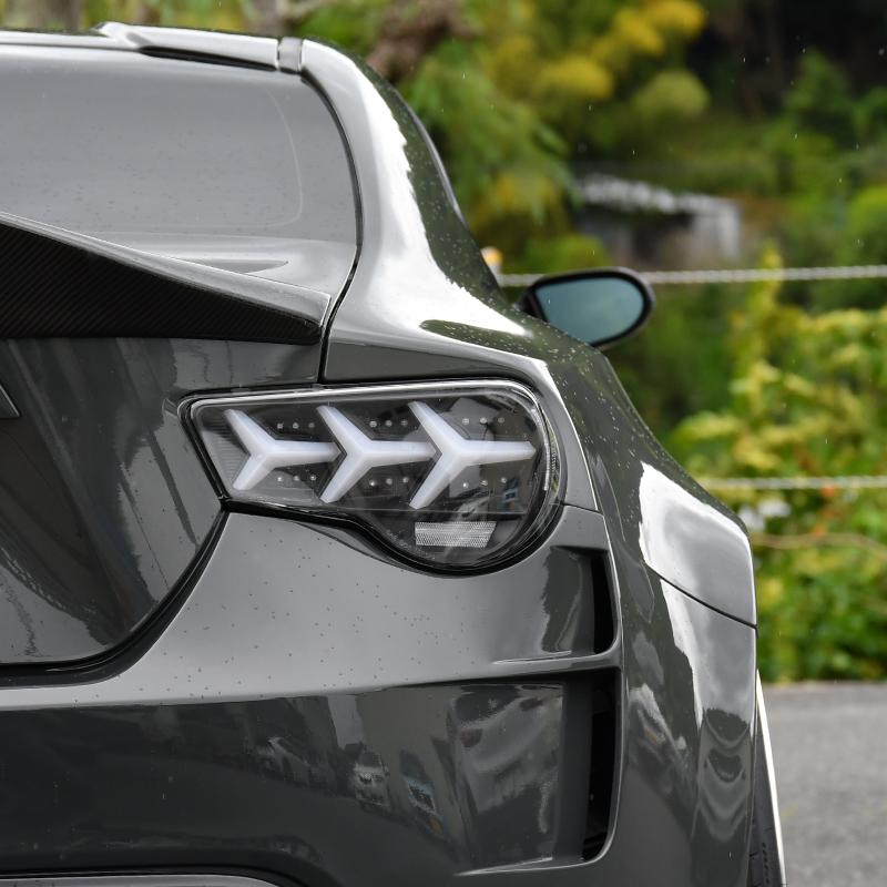 ZN6 ZC6 86 BRZ ファイバー LED テールランプ V3 ブラック / クリアー