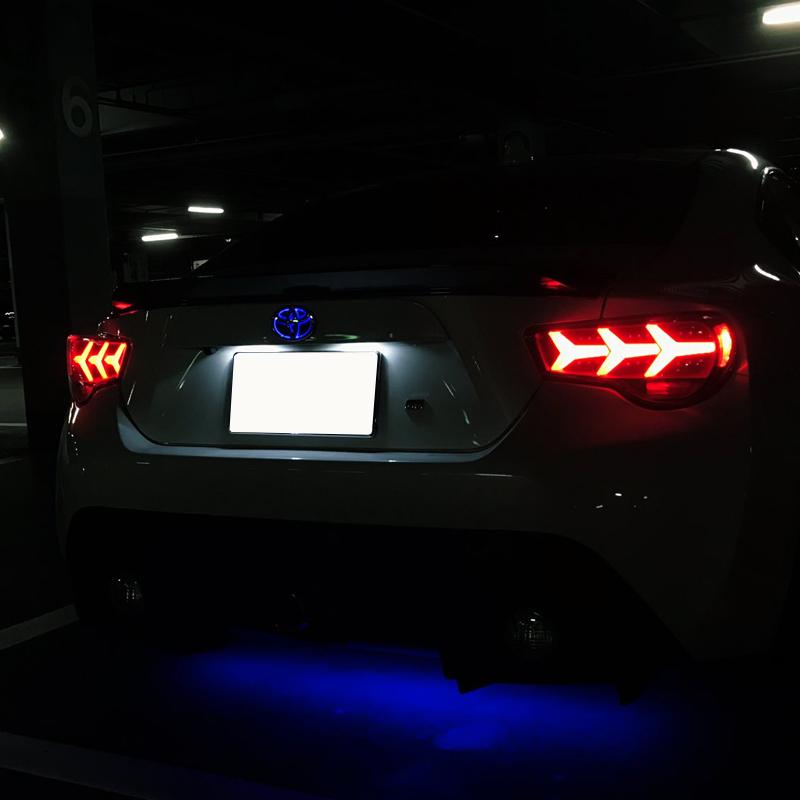ZN6 ZC6 86 BRZ ファイバー LED テールランプ V3 ブラック / クリアー