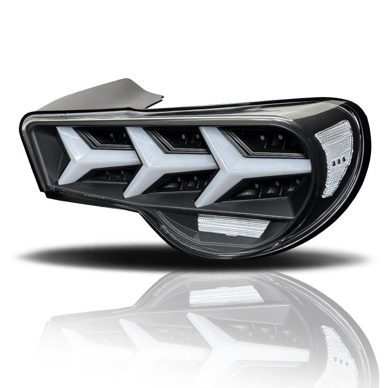 ZN6 ZC6 86 BRZ ファイバー LED テールランプ V3 ブラック / クリアー