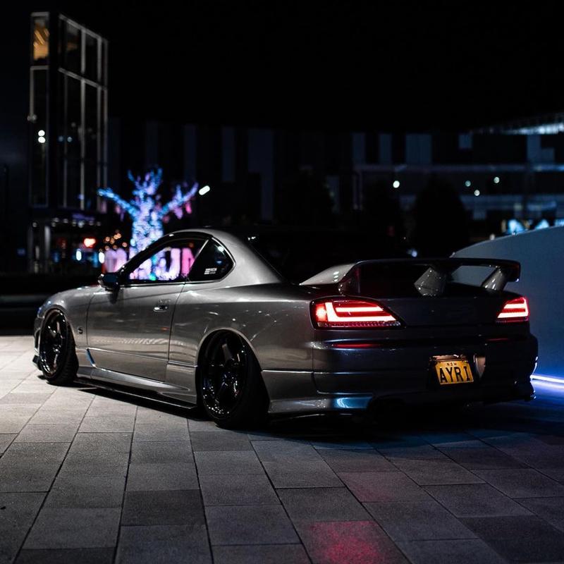 S15 シルビア ヴァリエッタ ファイバー LED テールランプ スモーク
