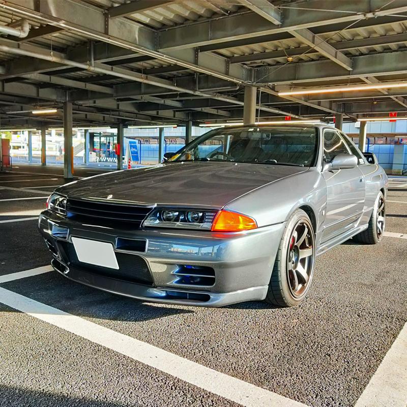 R32 スカイライン LED ヘッドライト ブラック FR32 ER32 HR32 HCR32