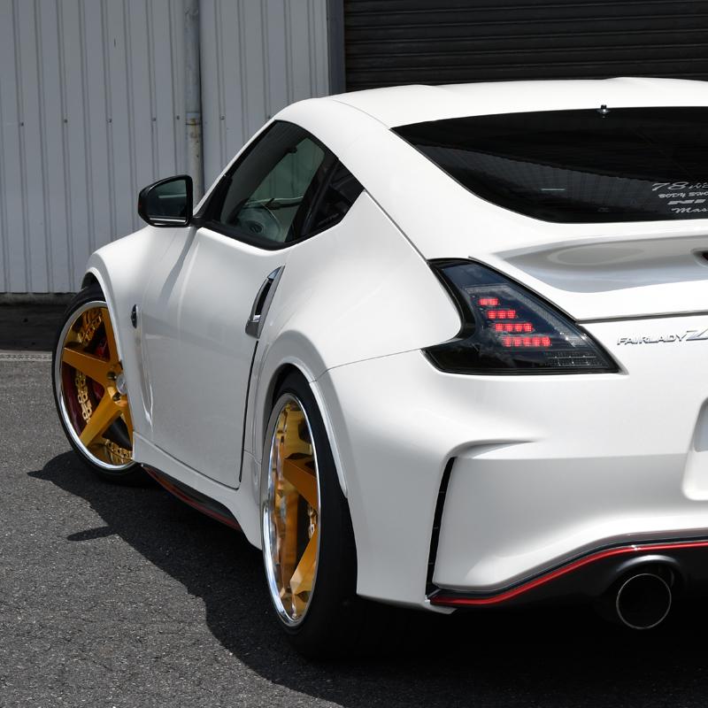 Z34 370Z フェアレディZ 流れるウインカー LED テールランプ ブラック
