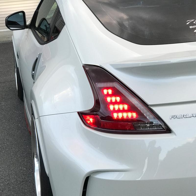 フェアレディZ34　テールランプ フェアレディZ LEDテール Z34 フルLED LEDテールランプ 流れる