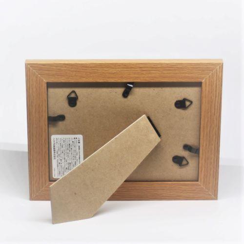 名入れ 木製 フォトフレーム 2L版 写真立て レーザー彫刻 記念品