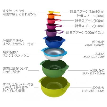 JosephJoseph（ジョゼフジョゼフ）　NEST　ネスト9　フ゜ラス |  | 01