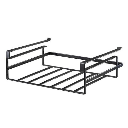 キッチン戸棚下収納ラックL タワー(tower)ブラック キッチンのすき間収納のように限られたスペースを有効活用簡単設置収納ラック (代引き不可)(同梱B) |  | 01