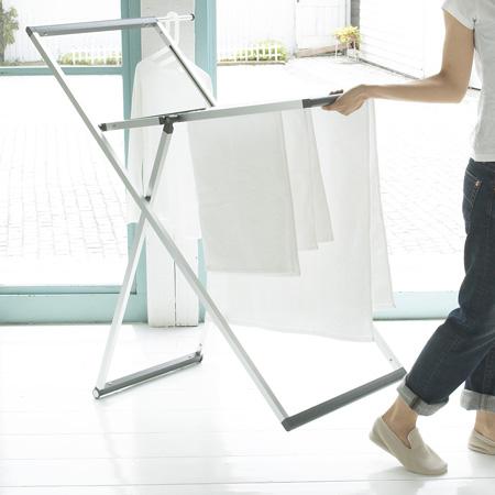 （送料無料）KAKAL カカル 室内干しハンバーラック ランドリースタンド KL-S 収納時幅約3cmのコンパクト室内干しハンガー（同梱B）（代引き不可） |  | 03