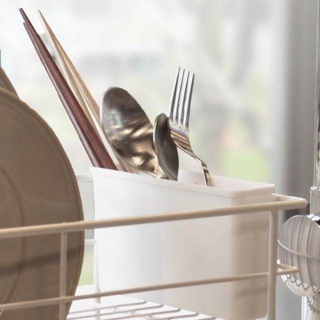 珪藻土付きディッシュラック 食器ラック コンパクト 1人暮らしのキッチンスペースを有効に活用に 珪藻土プレート付きで水切りなどの手間いらず |  | 02