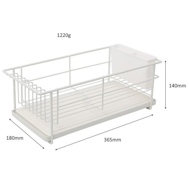 珪藻土付きディッシュラック 食器ラック コンパクト 1人暮らしのキッチンスペースを有効に活用に 珪藻土プレート付きで水切りなどの手間いらず |  | 06