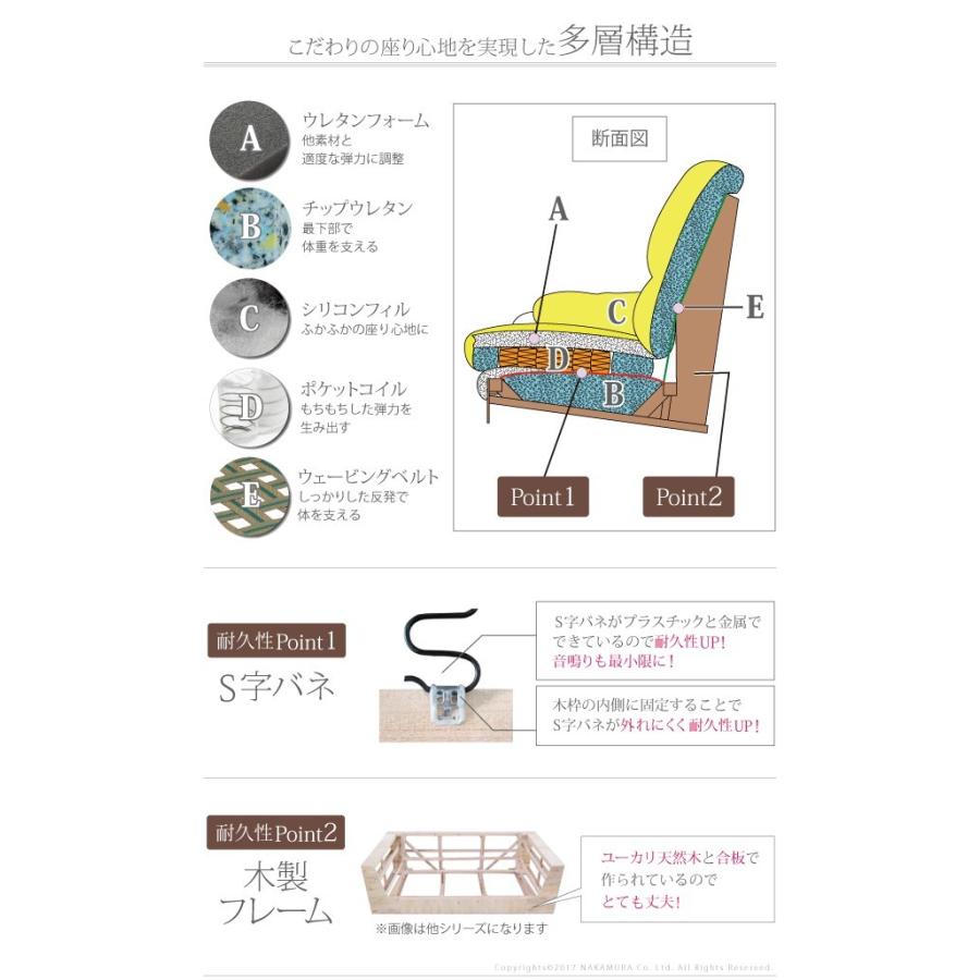 ソファ 三人掛け 合皮 ラグジュアリー ハイバックソファ 〔エレナ〕 3人掛け(MB) |  | 01