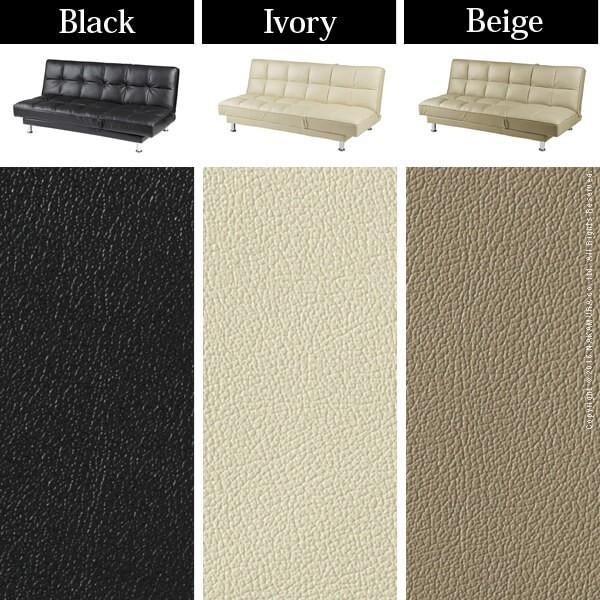 ソファ 3人掛け コンパクト 3WAY リクライニング ソファベッド 〔クレア〕  モダン デザイン 合皮 3人掛 2人掛 カウチ 段階調整 シンプル 省スペース(MB) |  | 03