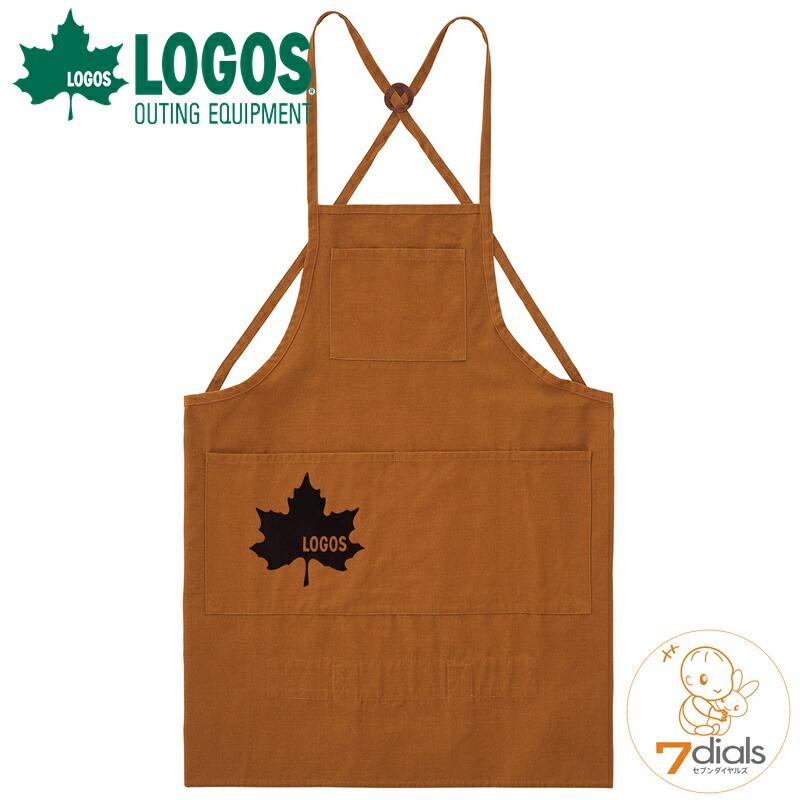 ロゴス LOGOS ログキャリーエプロン-BA キャメル フリーサイズ キャンプ、料理に焚き火に大活躍 薪も運べるエプロン 素材に丈夫な綿帆布を採用 | LOGOS
