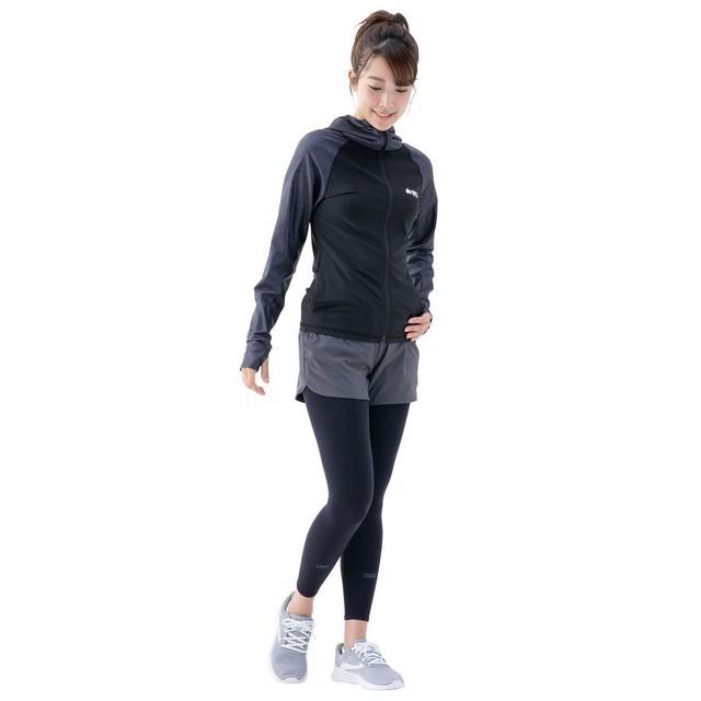 ロゴス 美フィットスキン UVアンダースパッツ ブラック サイズS | LOGOS | 01