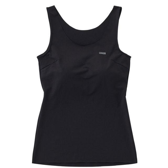 ロゴス 美フィットスキン UVタンクトップ(パッド付)ブラック Lサイズ トレッキング 吸汗・速乾グッズ アウトドアウエア トップス | LOGOS