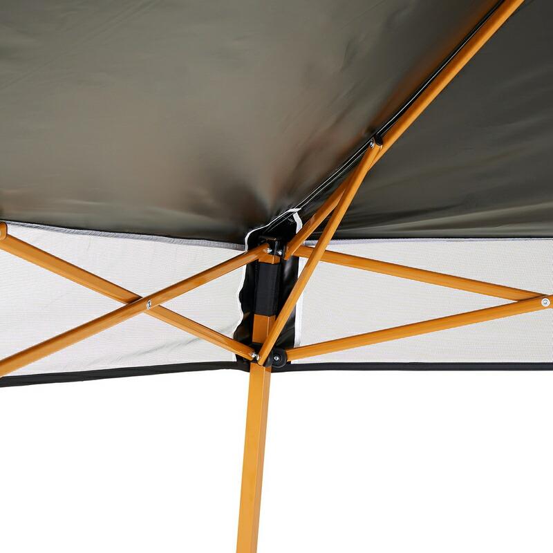 ロゴス ソーラーブロック Qセットタープ・ポータブル-BA  スクエアタープ UV-CUT率99.9％以上 遮光率100％ BBQやキャンプの屋外の陽射し除けの定番タープ | LOGOS | 08