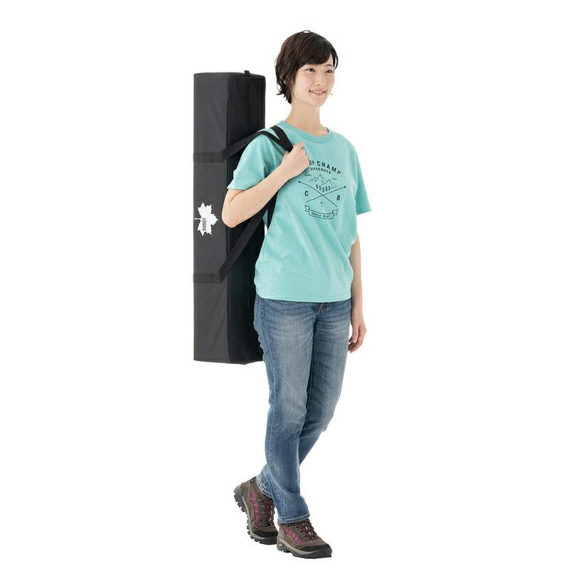 ロゴス QセットBlackタープ・ポータブル-BA ワンアクションで組立て簡単な超コンパクト収納のQセットタープ UV-CUT率99.9％以上、遮光率100％ | LOGOS | 10