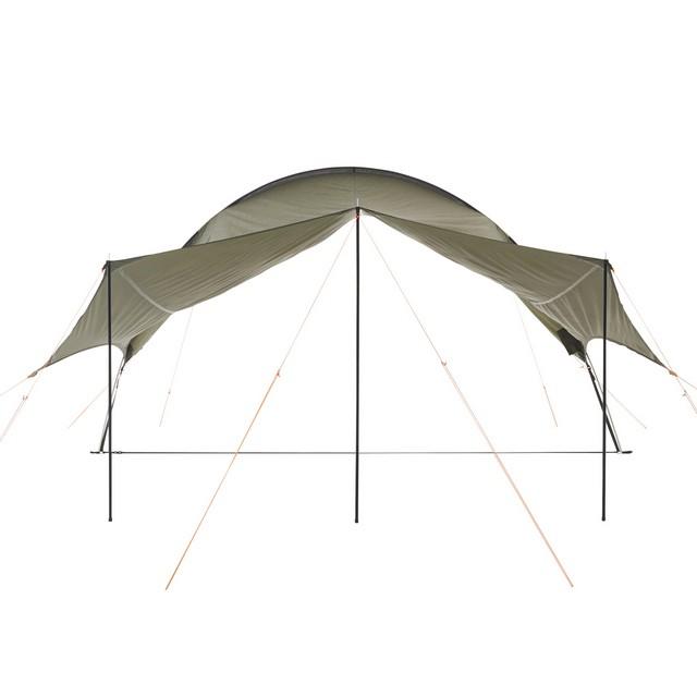 LOGOS/ロゴス neos AKUBIタープ-AI テントや車と連結できる開放感抜群のアーチ型タープ ぽっかりと口が開いたような形状の新型