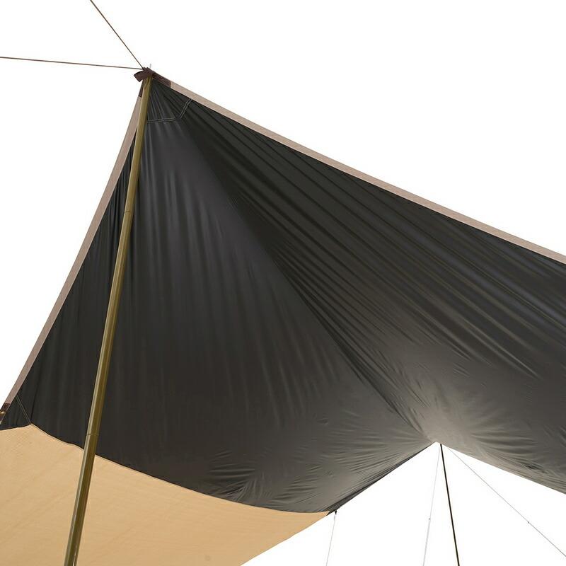 ロゴス トラッドソーラー クールヘキサタープ-BA 遮光性と通気性を兼ね備えたハイブリットヘキサタープ | LOGOS | 05