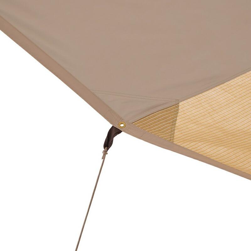 ロゴス トラッドソーラー クールヘキサタープ-BA 遮光性と通気性を兼ね備えたハイブリットヘキサタープ | LOGOS | 09