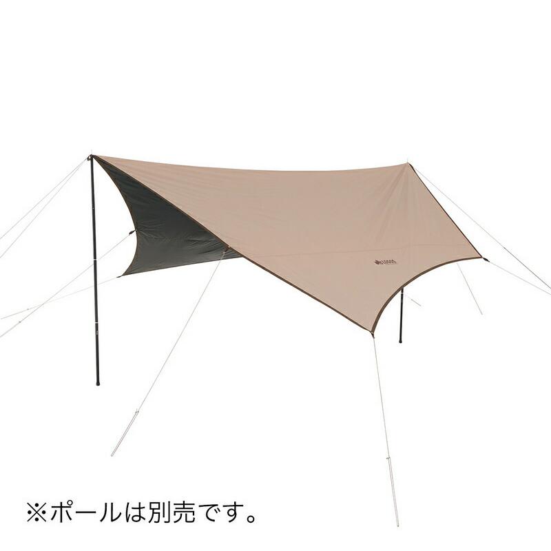 ロゴス トラッドソーラーTepeeブリッジヘキサタープ-BA  新規・既存TEPEEテントと連結可能 アレンジ自在のヘキサ型タープ UV-CUT率99.9％ 遮光率100％ | LOGOS | 01