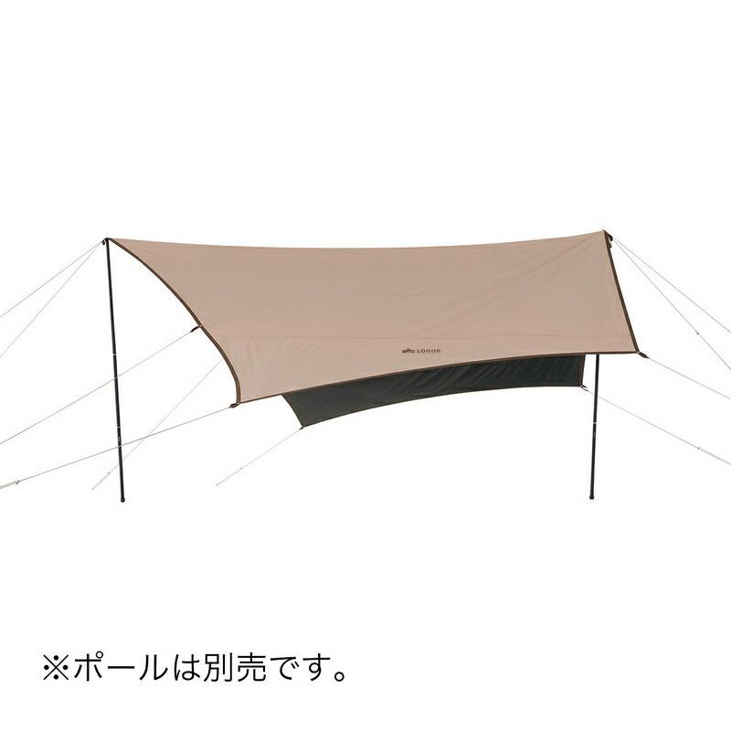ロゴス トラッドソーラーTepeeブリッジヘキサタープ-BA  新規・既存TEPEEテントと連結可能 アレンジ自在のヘキサ型タープ UV-CUT率99.9％ 遮光率100％ | LOGOS | 02