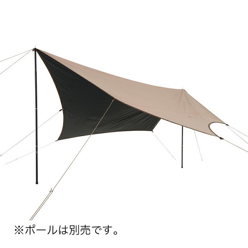 ロゴス トラッドソーラーTepeeブリッジヘキサタープ-BA  新規・既存TEPEEテントと連結可能 アレンジ自在のヘキサ型タープ UV-CUT率99.9％ 遮光率100％ | LOGOS | 04