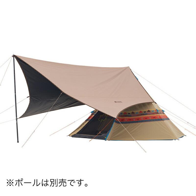 ロゴス トラッドソーラーTepeeブリッジヘキサタープ-BA  新規・既存TEPEEテントと連結可能 アレンジ自在のヘキサ型タープ UV-CUT率99.9％ 遮光率100％ | LOGOS | 07