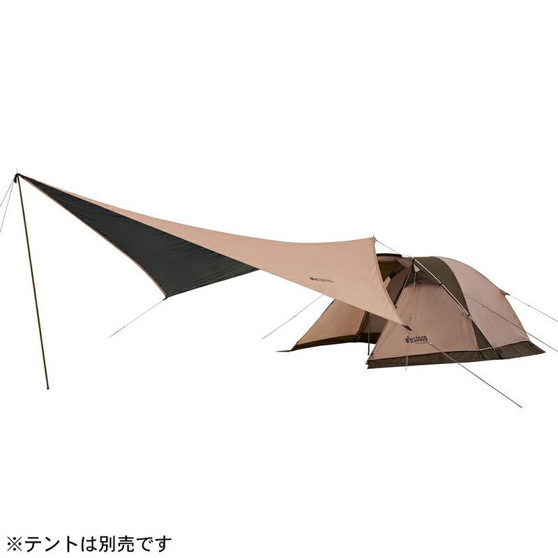 ロゴス トラッドソーラー ツーリングタープ-BA 強烈な日差しを遮る、軽量ウイング型タープ ウイングタープ 高さ約180cm UV-CUT率99.9％ 遮光率100％ | LOGOS | 10