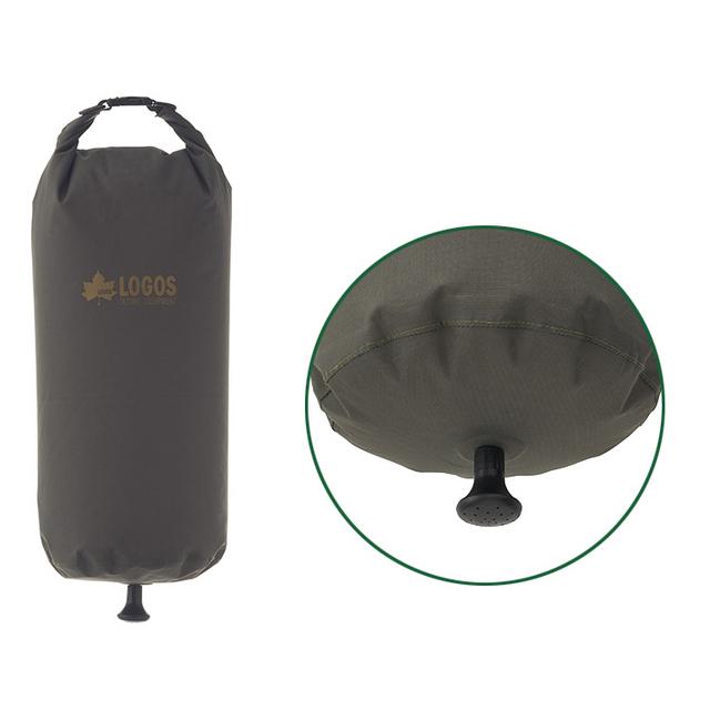 ロゴス エアライトシャワー ポケットサイズのハンディーバッグシャワー 最大9Lの水が入り、約5分間シャワーが出続けます 海水浴後に簡単シャワーに | LOGOS | 08