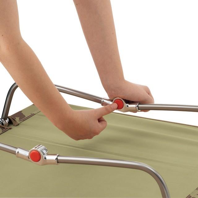 ロゴス LOGOS エアライトアッセムプットベッド-BJ コット キャンプの寝床として快適なキャンプベッド 災害時の避難所でも役立つベッド | LOGOS | 05