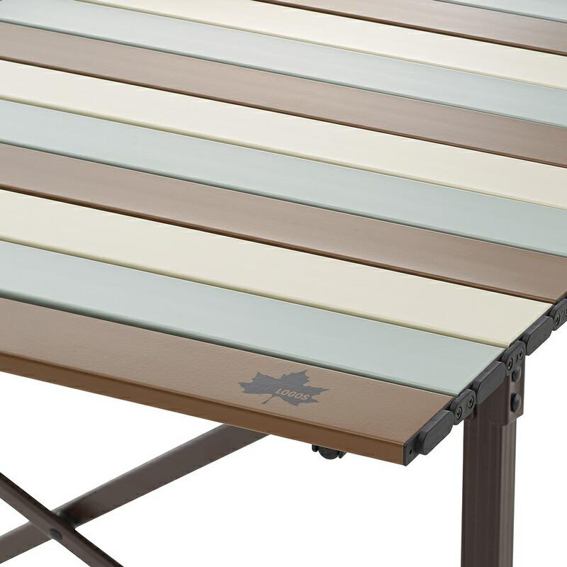 ロゴス LOGOS Life キャリーオンテーブルセット4(ヴィンテージ)テーブルとベンチチェアセット テーブルは小さなお子様でも使いやすい高さ低めの約38cm | LOGOS | 09