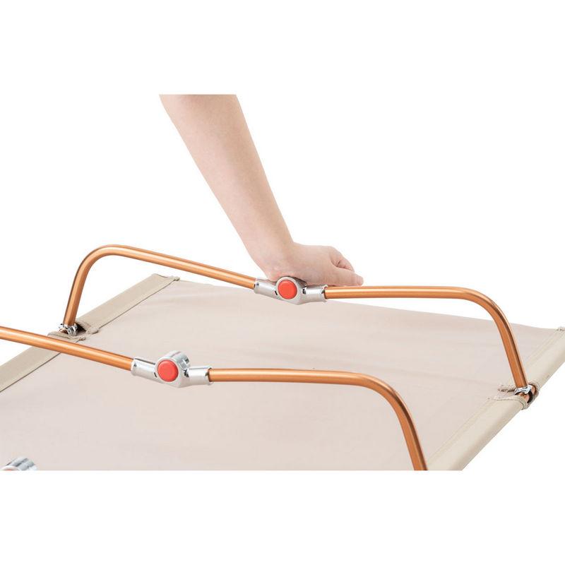 ロゴス Tradcanvas ポータブルアッセムプッドベッド  軽量ベッド 最大収納幅40cm ソロキャンプにも最適 7001アルミ合金フレームを採用 | LOGOS | 03