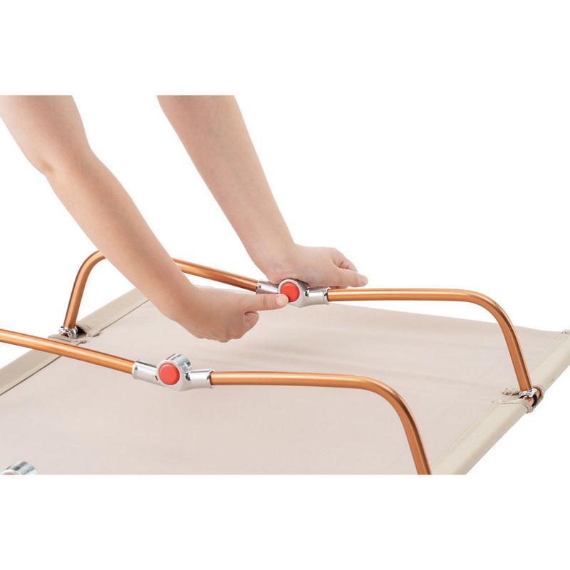 ロゴス Tradcanvas ポータブルアッセムプッドベッド  軽量ベッド 最大収納幅40cm ソロキャンプにも最適 7001アルミ合金フレームを採用 | LOGOS | 04