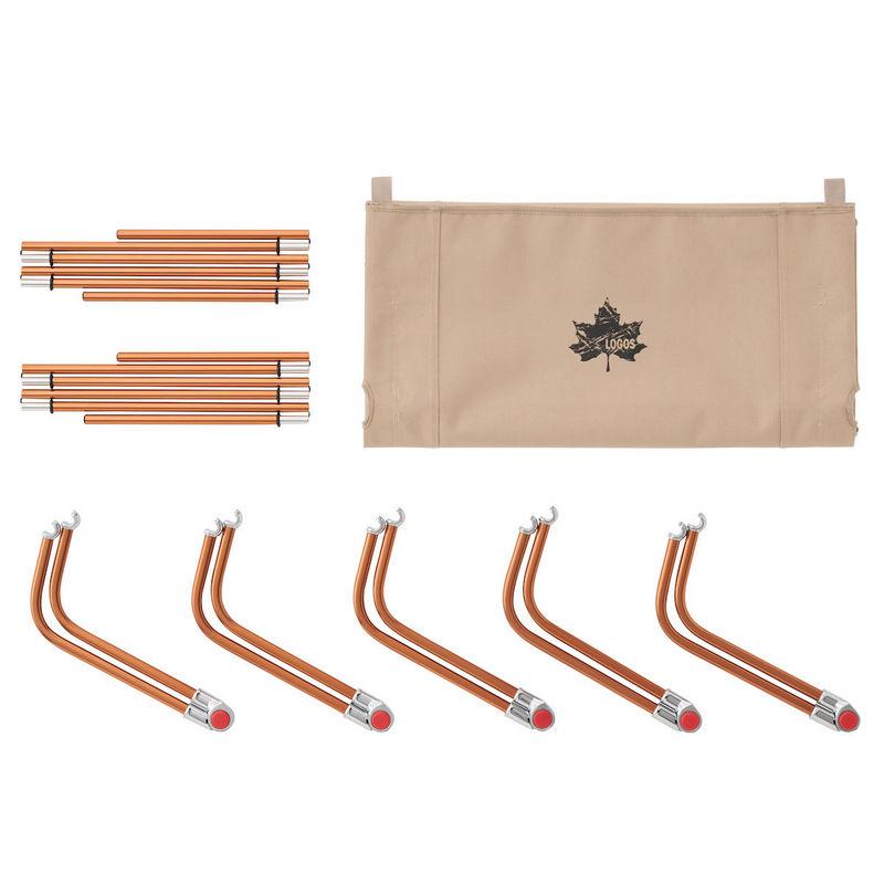 ロゴス Tradcanvas ポータブルアッセムプッドベッド  軽量ベッド 最大収納幅40cm ソロキャンプにも最適 7001アルミ合金フレームを採用 | LOGOS | 07