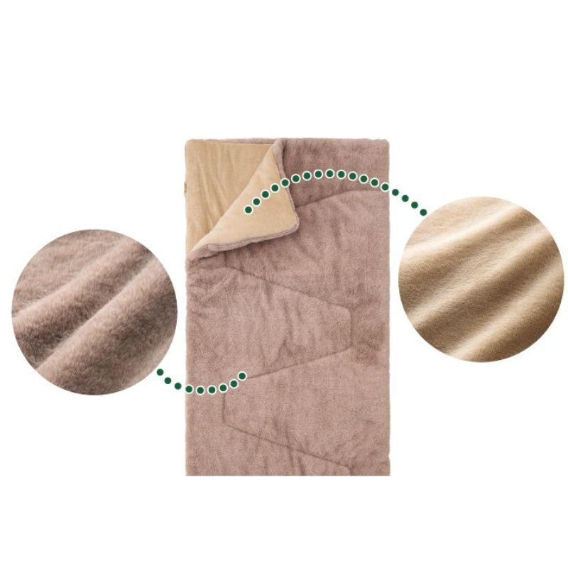 LOGOS/ロゴス 丸洗いラビットファータッチシュラフ・0 0℃ 封筒型シュラフ 封筒型寝袋 シングルサイズ2個が連結できダブルサイズにもなる ラビットファーのような極上のふわふわ生地 クッション型に収納できる収納袋付 車に常備で災害時にも安心【P変】【AR】 LOGOS/ロゴス 丸洗いラビットファータッチシュラフ・0 0℃ 封筒型