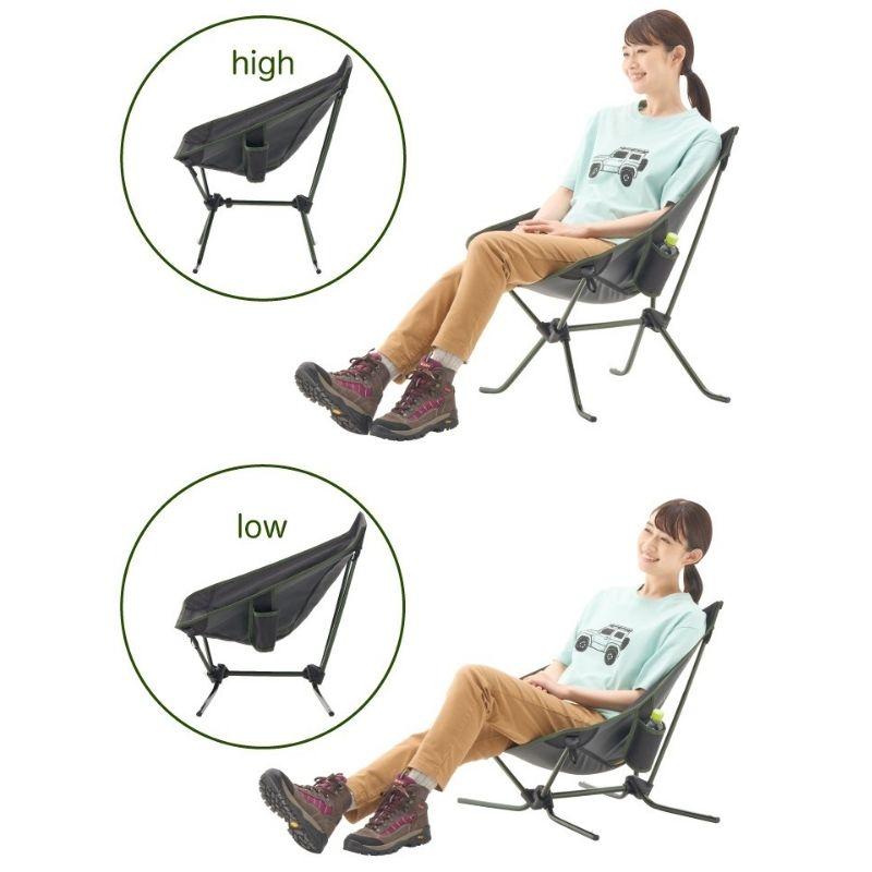 LOGOS ロゴス 2WAY 7075コンパクトバケットチェア 1台でハイチェアにも