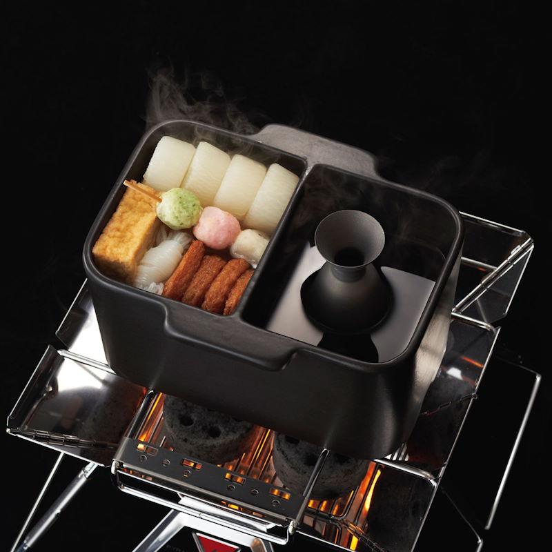 LOGOS/ロゴス チョットおでん土鍋（木葢付） 薪ストーブや焚き火の上で