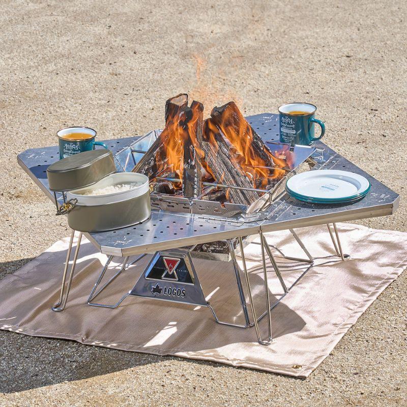 LOGOS ロゴス 2WAY囲炉裏タフテーブル 囲炉裏テーブルと耐熱テーブルの