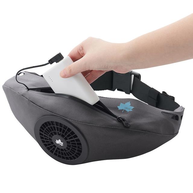 ロゴス 野電 ボディエアコン・クールユニットSサイズ ウエストポーチ搭載のファンから服の中に送風 空調ベルト ボディエアコン ウエストサイズ65〜95cm |  | 03
