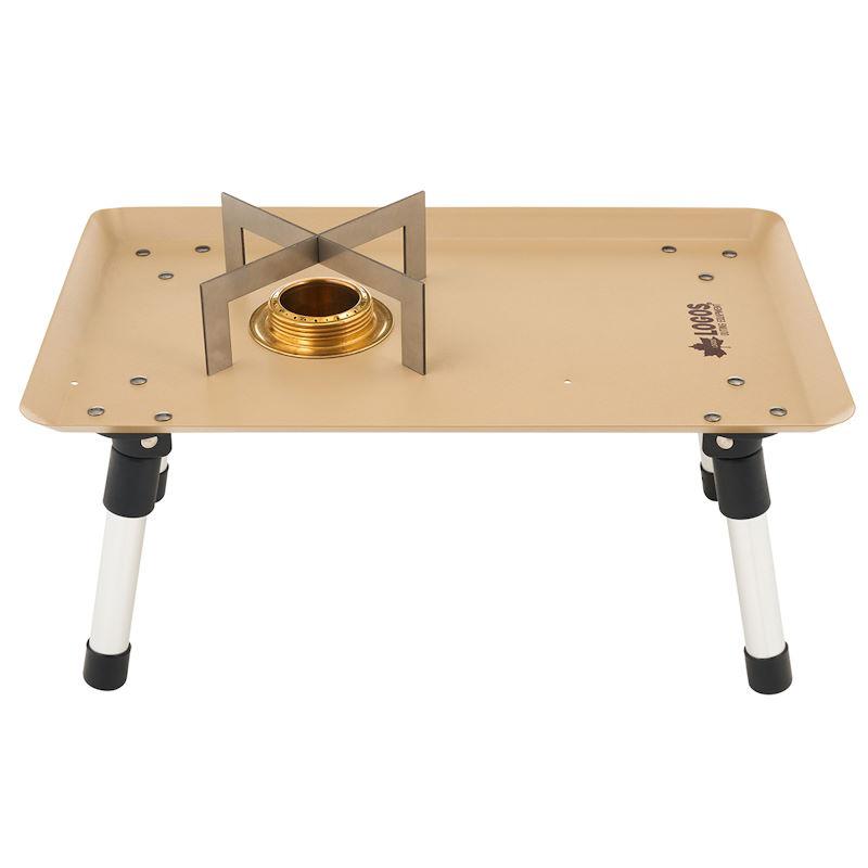 ロゴス アルコールバーナー用テーブル ソロキャンプにぴったりなアルコールバーナーがぴったり収まるコンパクトテーブル スチール製 コンロテーブル |  | 05