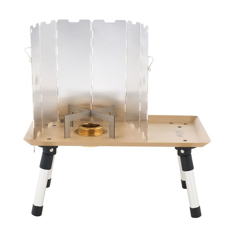 ロゴス アルコールバーナー用テーブル ソロキャンプにぴったりなアルコールバーナーがぴったり収まるコンパクトテーブル スチール製 コンロテーブル |  | 07