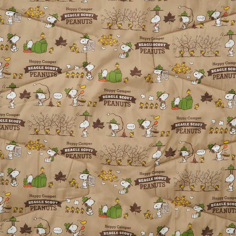 美品　二個セット　ロゴス　スヌーピー 寝袋　ジュニア　シュラフ　クッション　連結 LOGOS/ロゴス SNOOPY クッションシュラフ 寝袋 クッション 収納