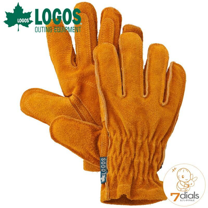 ロゴス BBQ耐熱レザーグローブ S 本格仕様の牛革製レザー耐熱性グローブ 女性や子供向けのSサイズ BBQや焚き火、薪ストーブ使用時の手の保護に | LOGOS